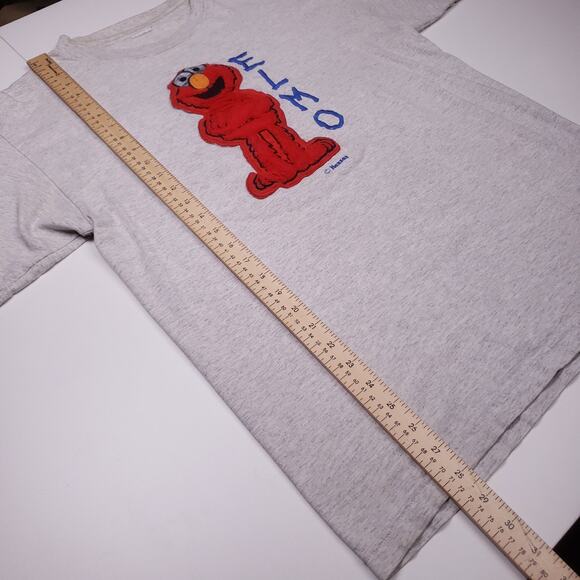 Vtg Fuzzy Elmo Sesame Street textured tee - Picture 7 of 8